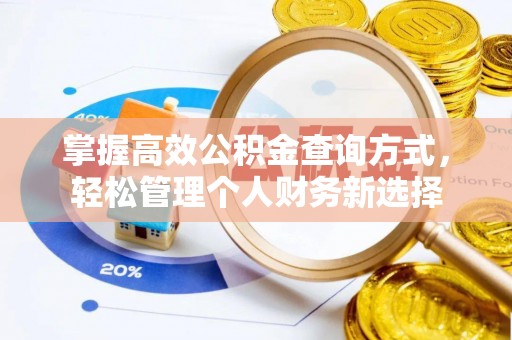 威宁掌握高效公积金查询方式，轻松管理个人财务新选择