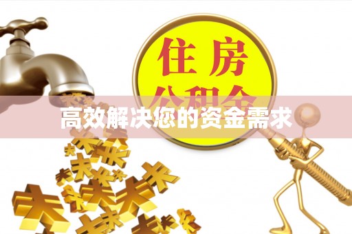 威宁高效解决您的资金需求