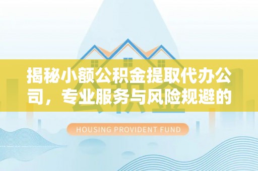 威宁揭秘小额公积金提取代办公司，专业服务与风险规避的平衡艺术