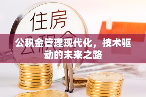 威宁公积金管理现代化，技术驱动的未来之路
